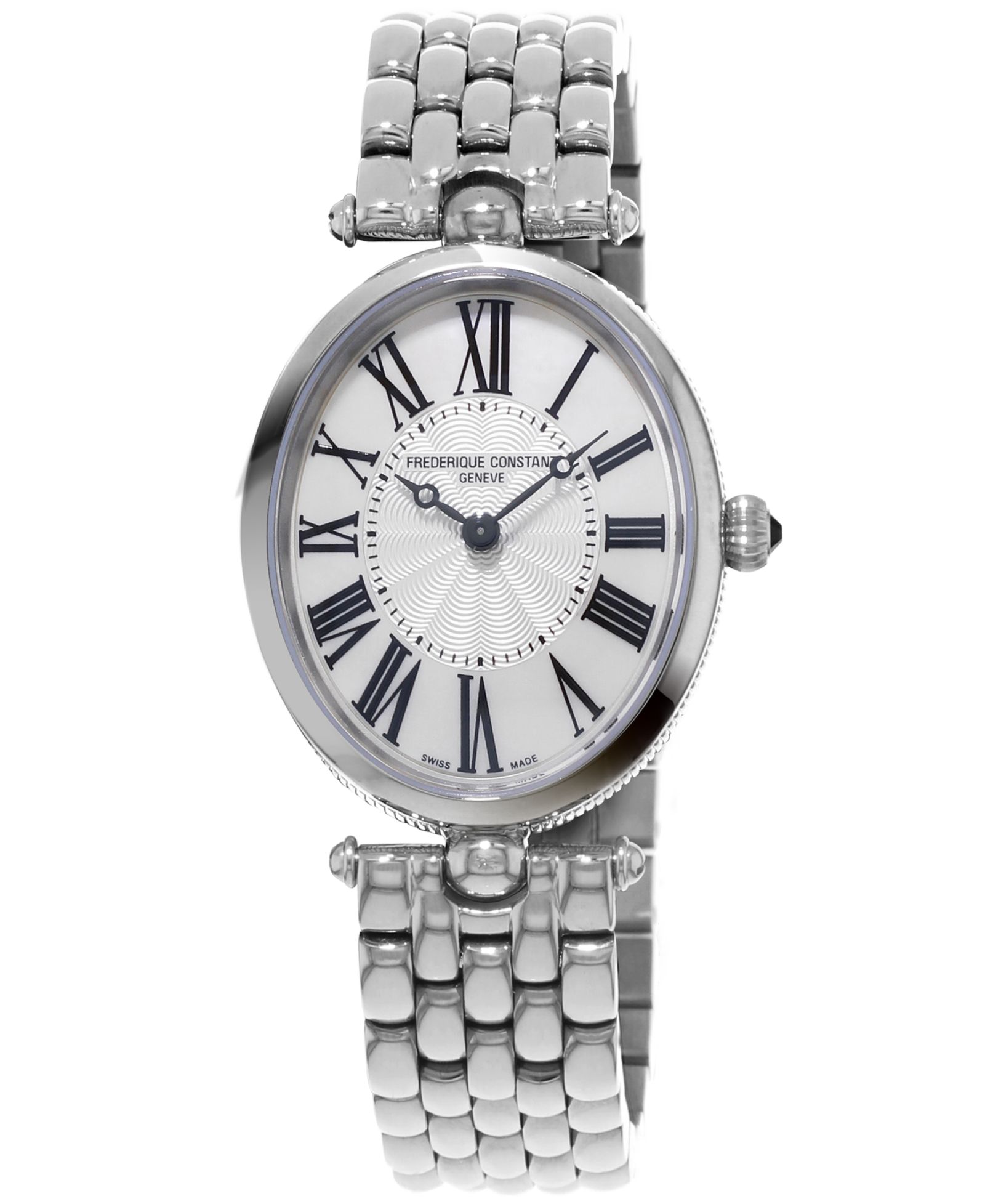 Frederique Constant Женский Swiss Art Deco Stainless Steel Bracelet Watch 30x25mm