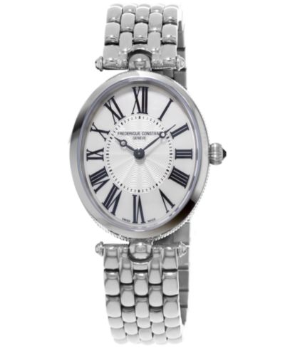 Frederique Constant Женский Swiss Art Deco Stainless Steel Bracelet Watch 30x25mm