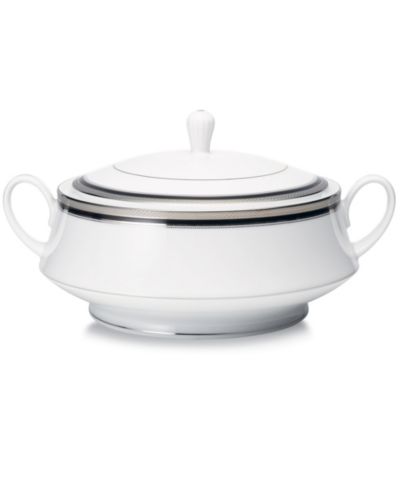 Noritake Austin Platinum Covered Vegetable Bowl, 10.25", 48 oz.