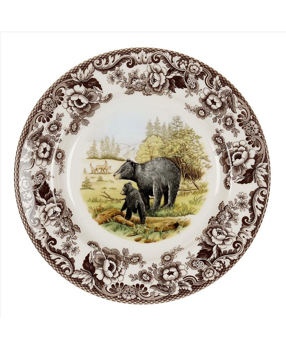 Тарелка Spode Woodland с черным медведем