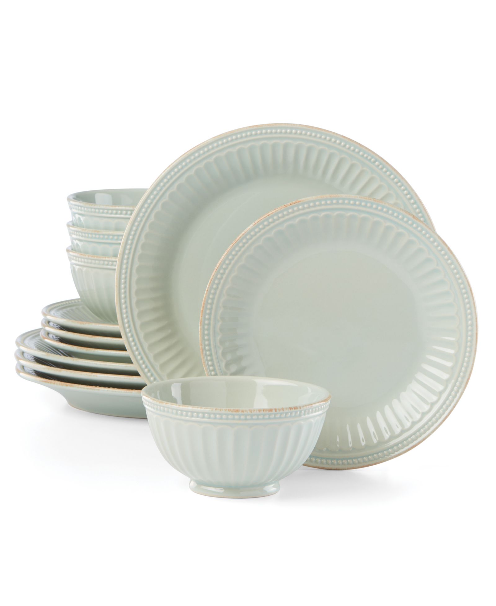 Набор столовой Lenox French Perle Groove 12 Pc., Service for 4