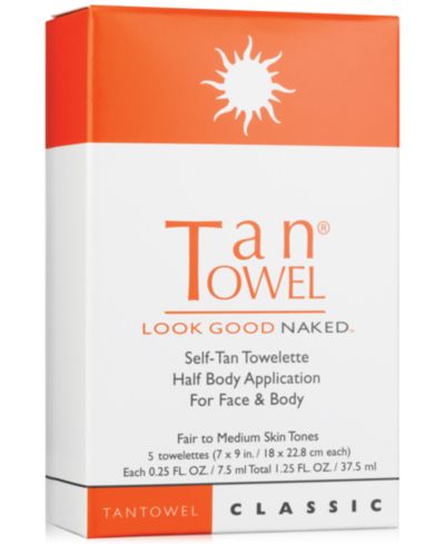 TanTowel салфетки для автозагара Half Body Classic, 5 шт.