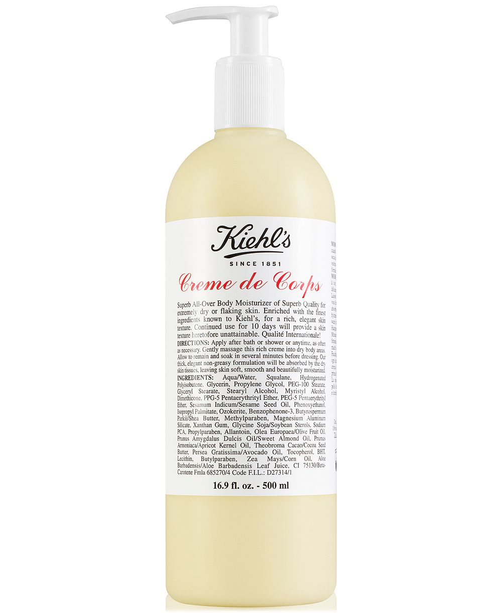 Kiehl's Since 1851 Creme de Corps Body Lotion with Cocoa Butter, 16.9 oz.