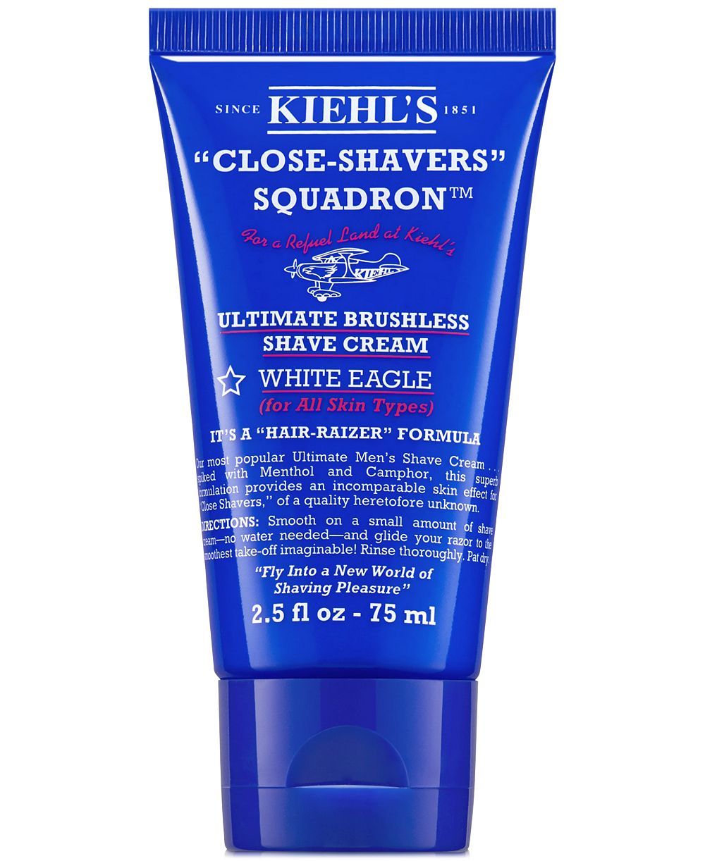 Крем для бритья Kiehl's Since 1851 Ultimate Brushless Shave Cream с ментолом - White Eagle, 2.5-oz.