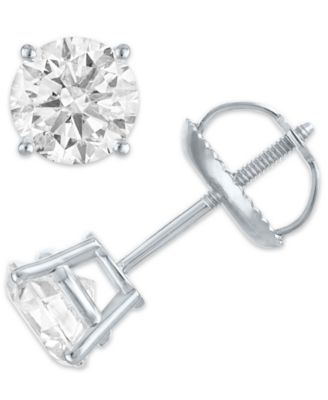 Diamond Stud Earrings (1 ct. t.w.) in 14k White, Yellow or Rose Gold