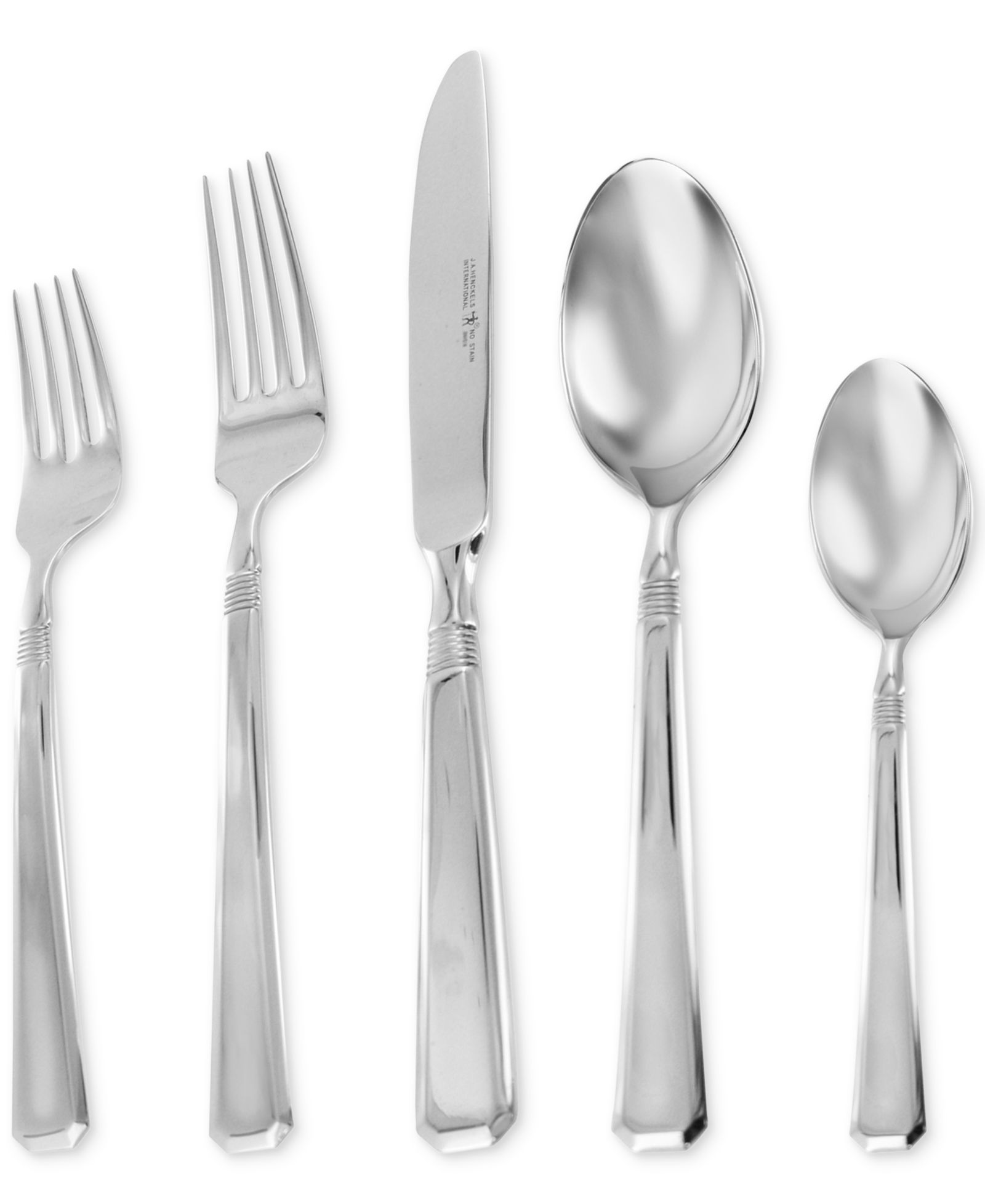 Henckels Metrona 18/10 Stainless Steel 62 Pc. Flatware Set, Service for 12