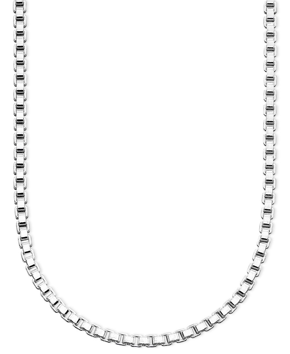 Giani Bernini Sterling Silver Necklace, 20" Box Chain