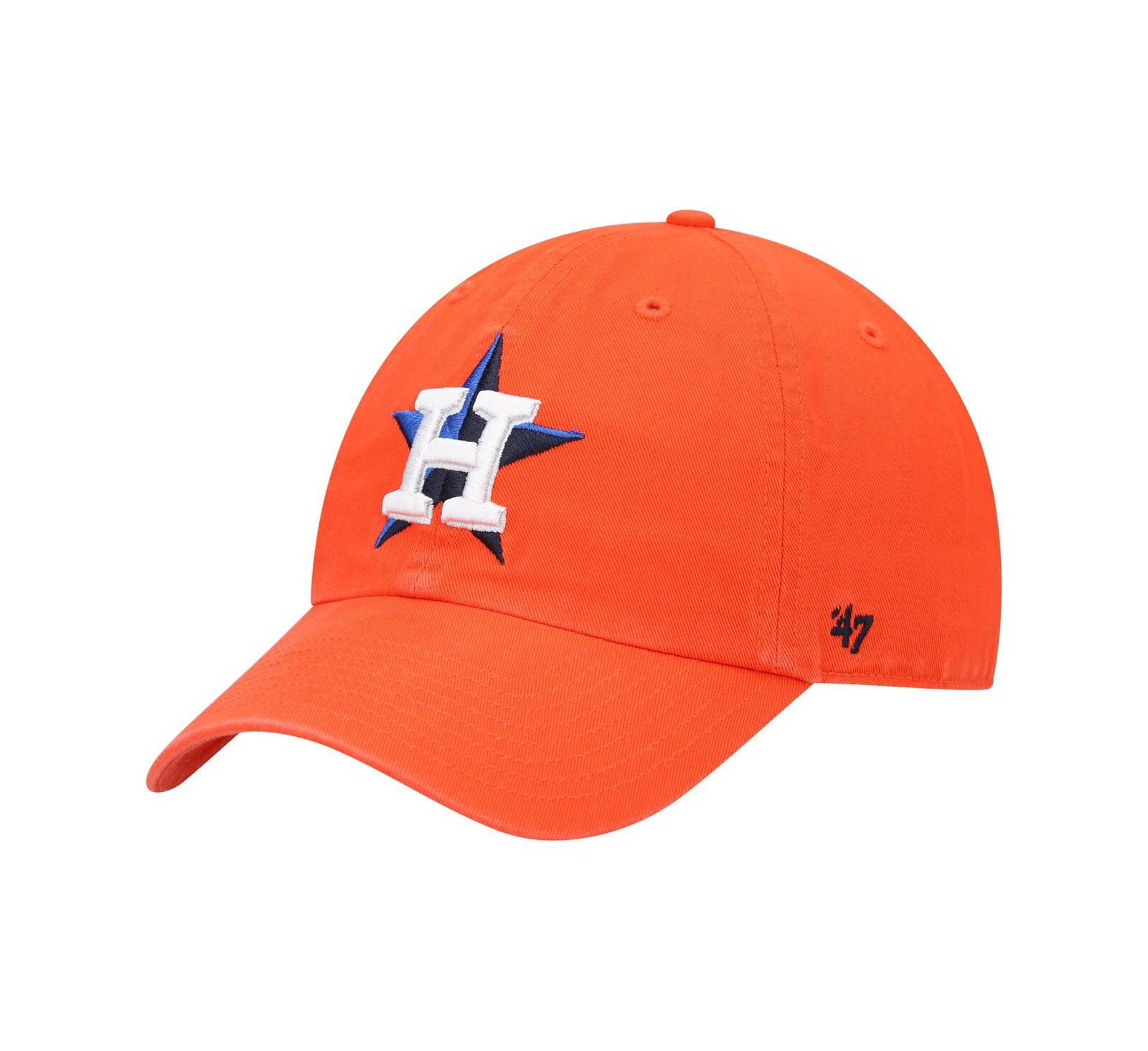 Мужская кепка '47 Brand Orange Houston Astros Clean Up Adjustable