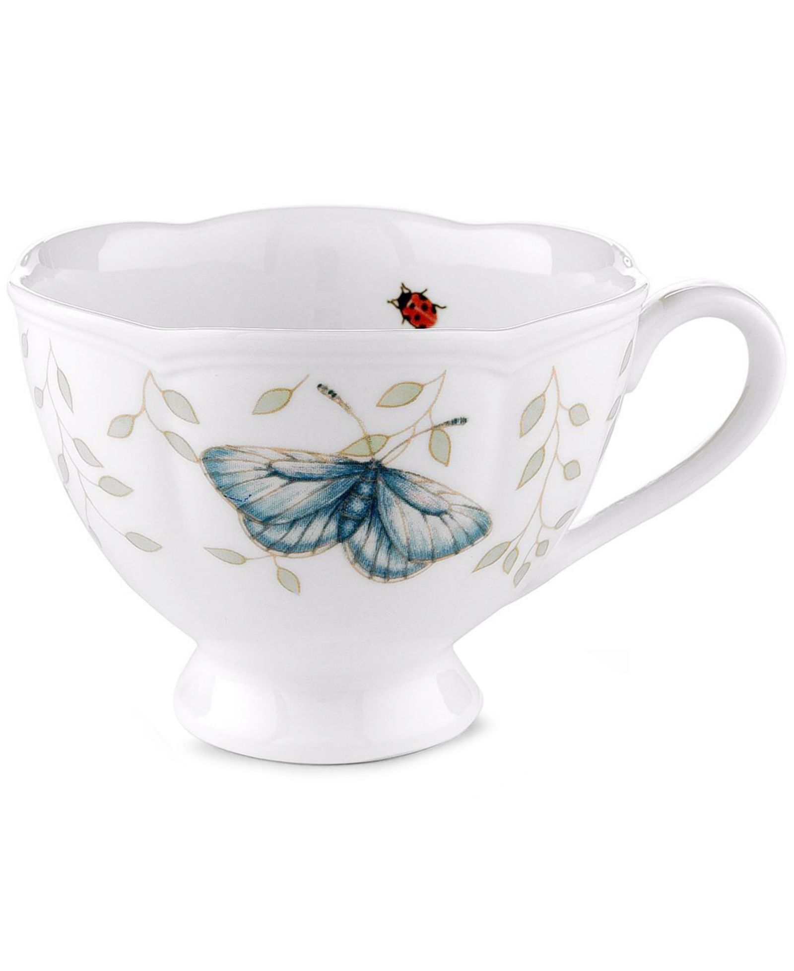 Lenox Butterfly Meadow Scalloped Teacup, 8 oz.