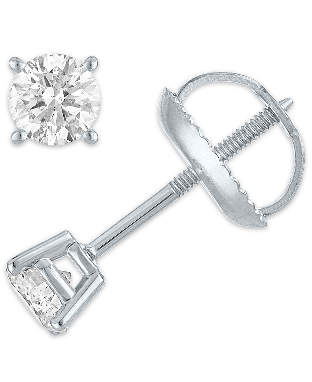 Серьги с бриллиантами Macy's, 1/3 ct. t.w., 14k White, Yellow или Rose Gold