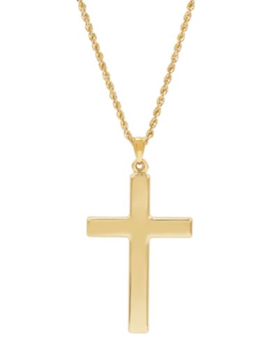Подвеска-кулон Polished Cross в 14k Gold