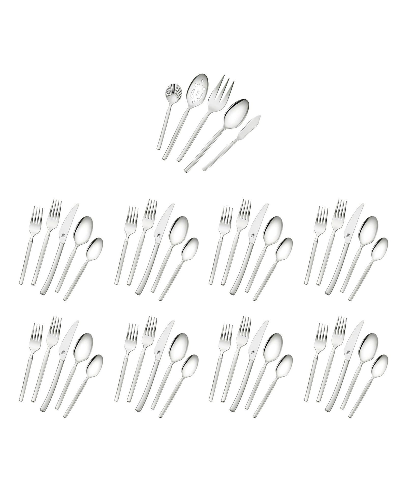 ZWILLING Opus 18/10 Stainless Steel 45 Pc. Flatware Set, Service for 8