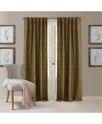 Elrene Home Fashions Antonia Damask Print Blackout Window Curtain
