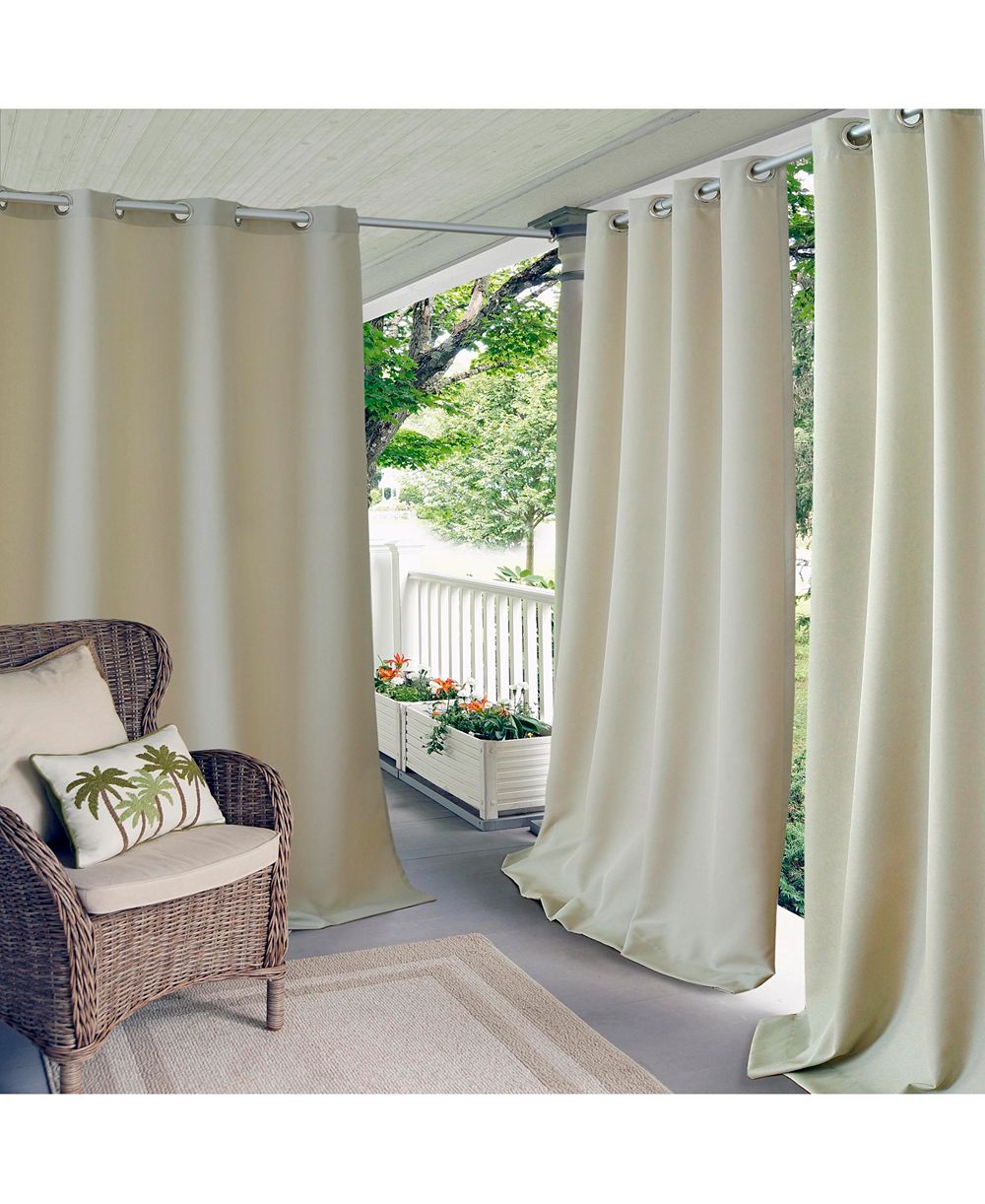 Elrene Home Fashions Connor Solid Indoor/Outdoor Window Curtain