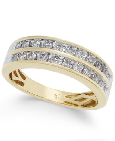 Кольцо Diamond Two-Row Band (1/2 ct. t.w.) из 14k Gold