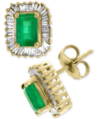 EFFY® Emerald (1 ct. t.w.) and Diamond (5/8 ct. t.w.) in 14k Gold or 14k White Gold