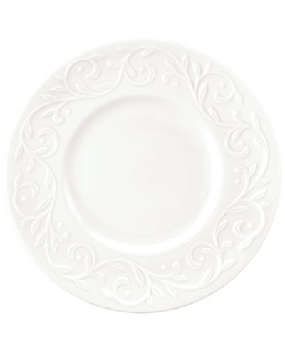 Lenox Dinnerware, Set of 4 Opal Innocence Carved Dessert Plates