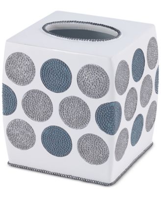 Текстурированная крышка для салфеток из смолы Avanti Dotted Circle