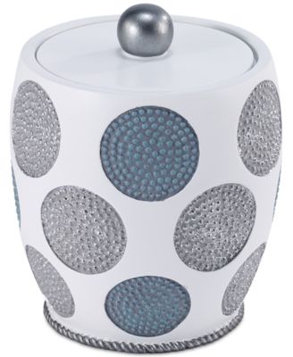 Декоративная баночка Avanti Dotted Circle Textured Resin Covered Jar
