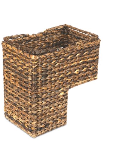 Storied Home Woven BacBac Leaf Stair Basket