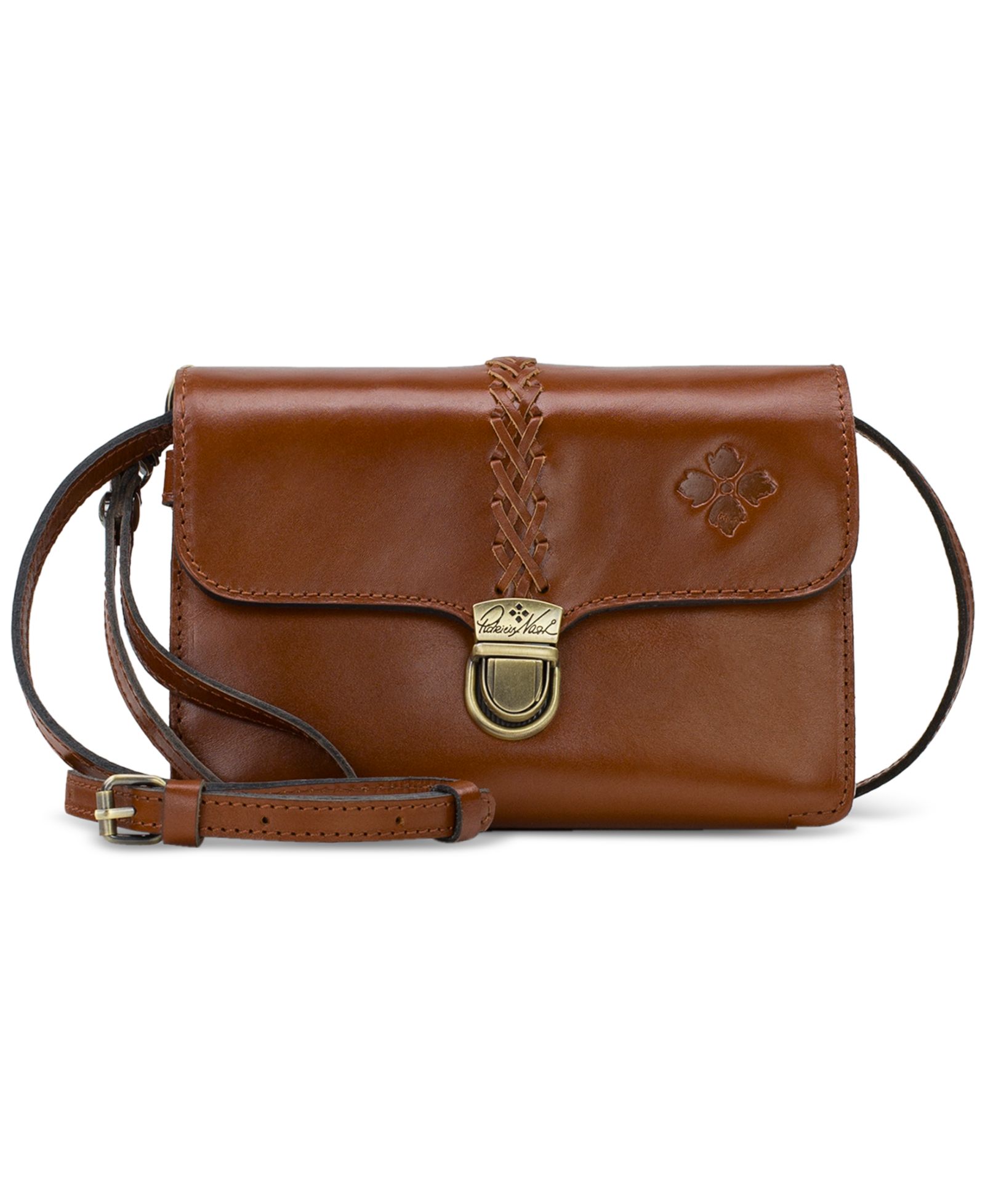Patricia Nash Bianco Small Leather Crossbody Organizer
