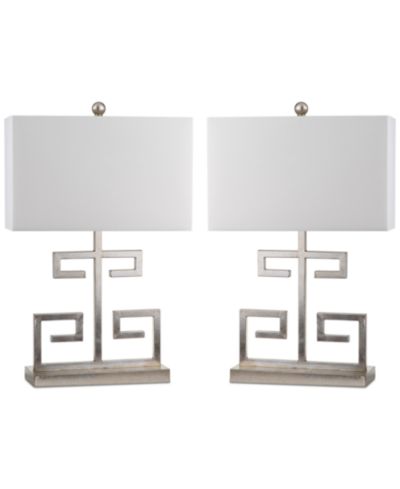 Safavieh Set of 2 Greek Key Table Lamps
