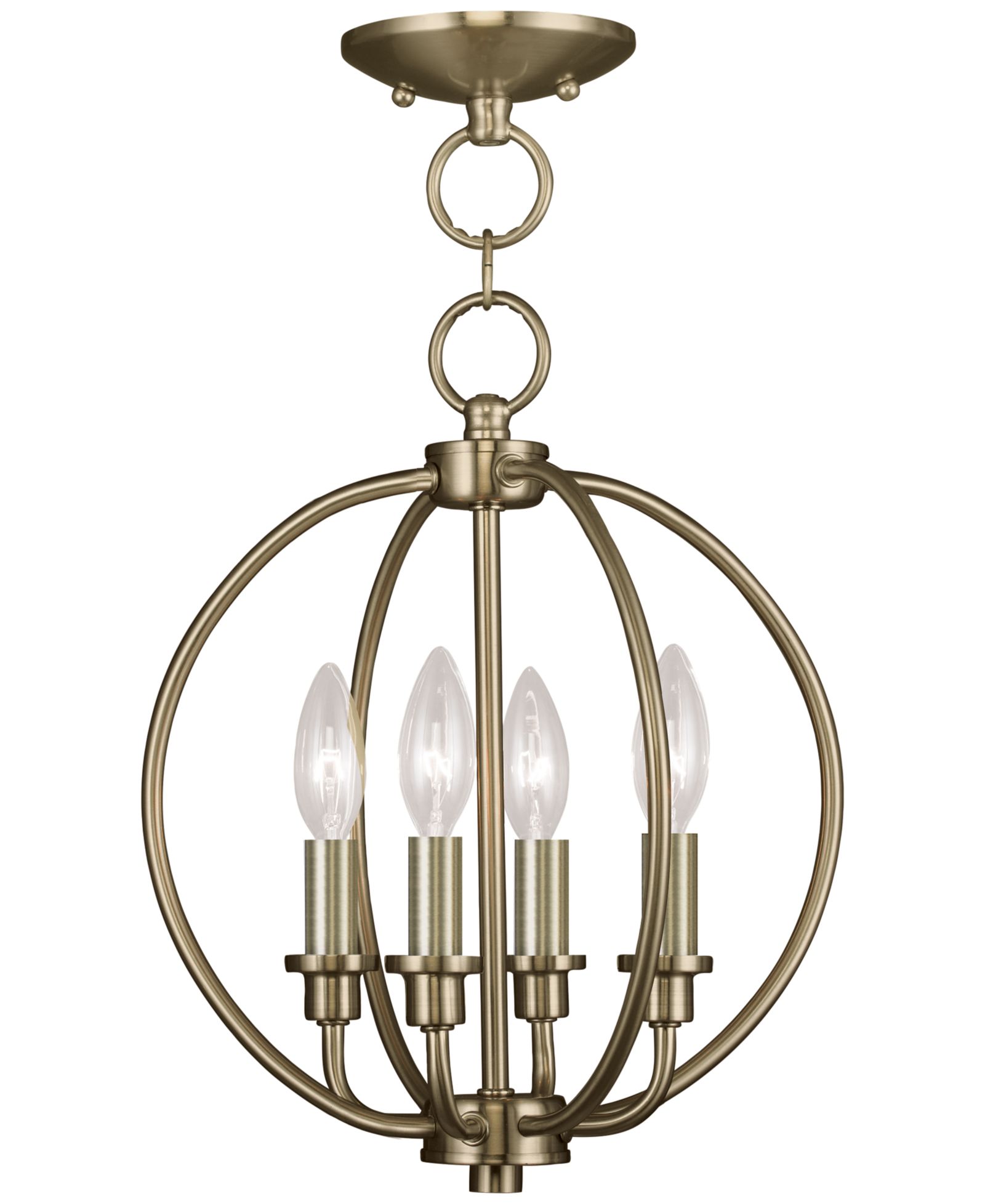 Livex Milania 4- Light Metal Pendant