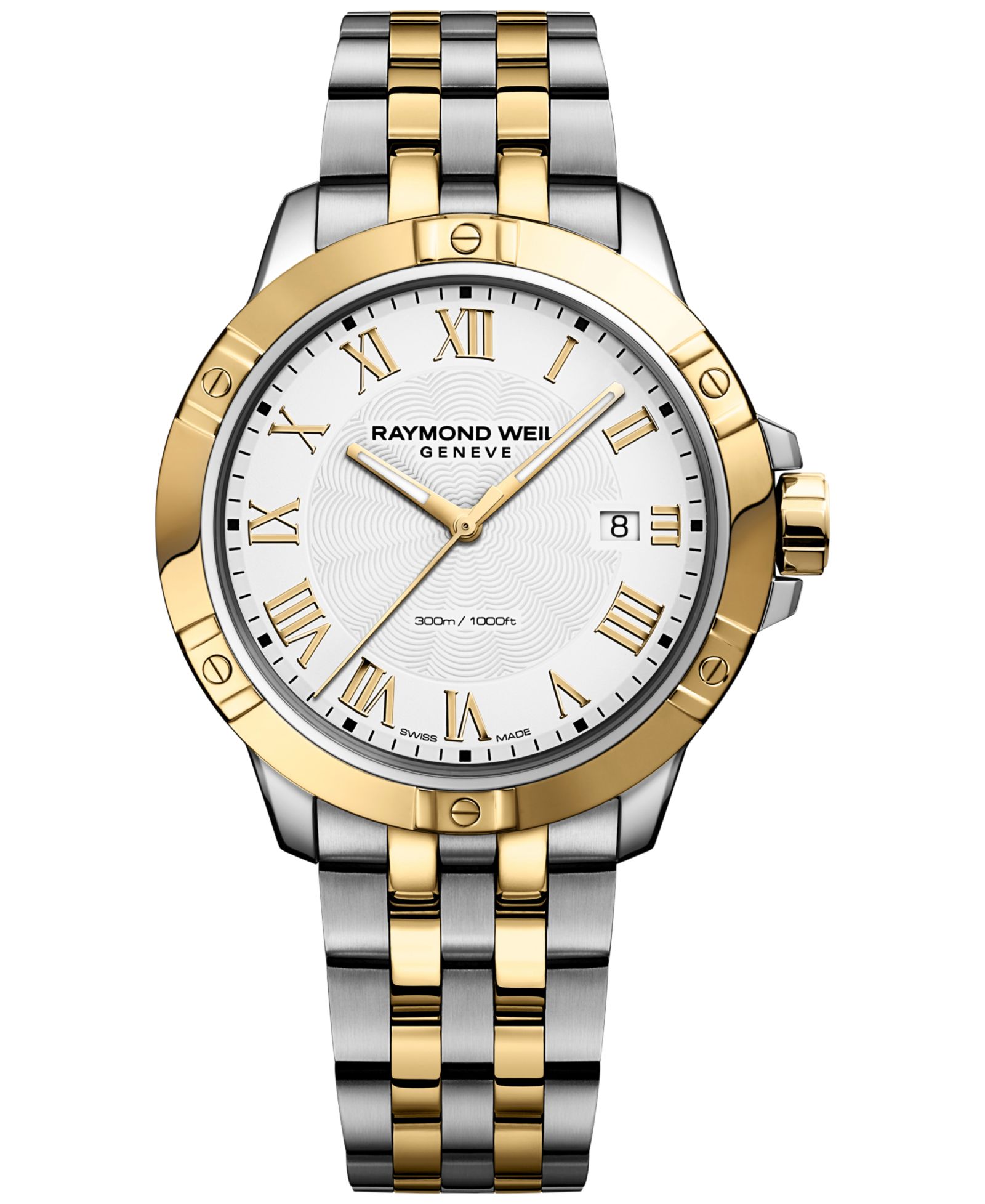 Мужские часы RAYMOND WEIL Swiss Tango Two-Tone PVD Stainless Steel 41mm 8160-STP-00308