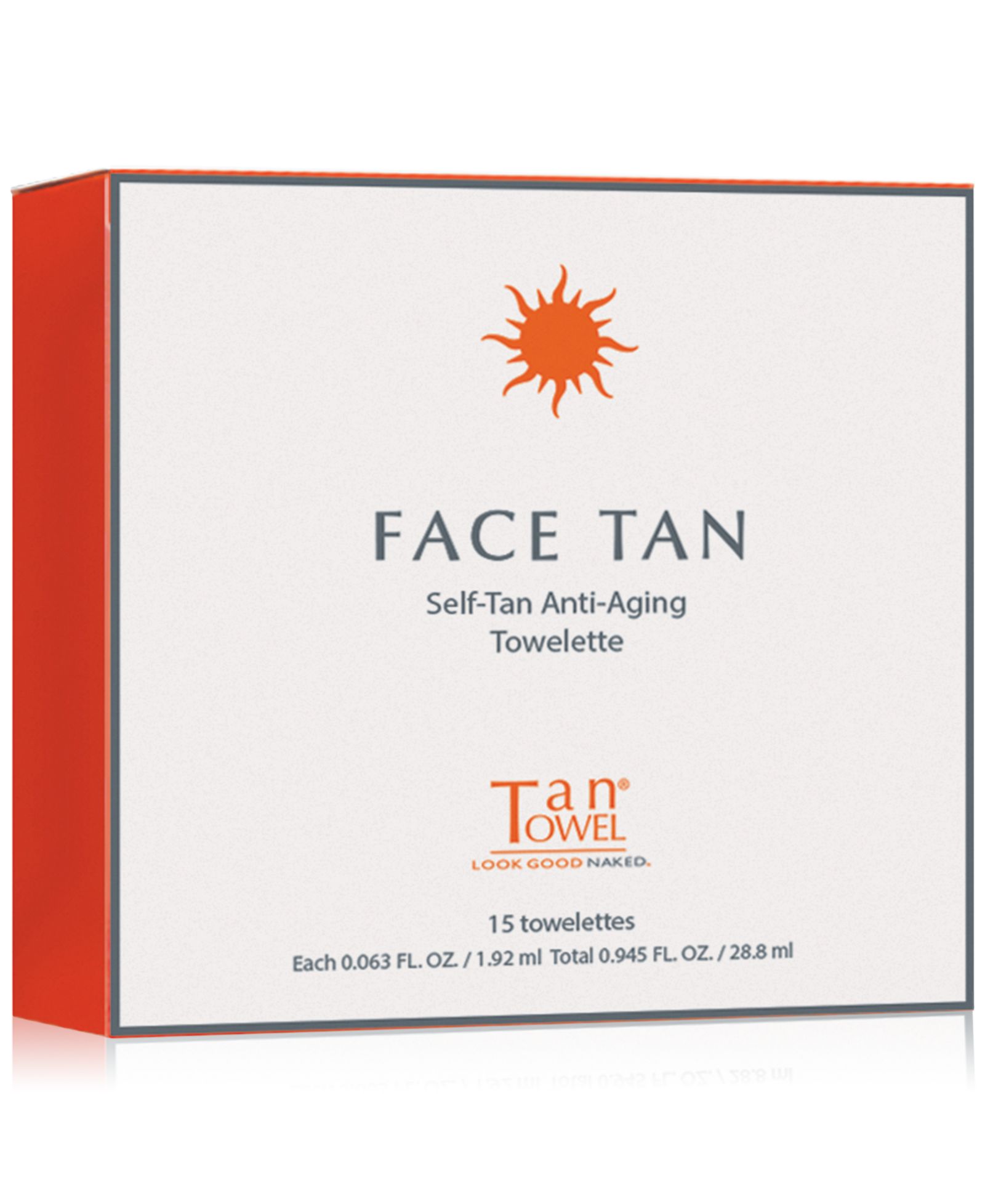Средство для автозагара TanTowel Face Tan Anti-Aging Towelette, 15-Pk.