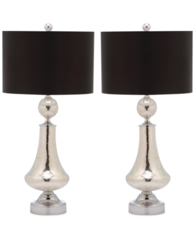 Safavieh Set of 2 Mercury Crackle Table Lamps