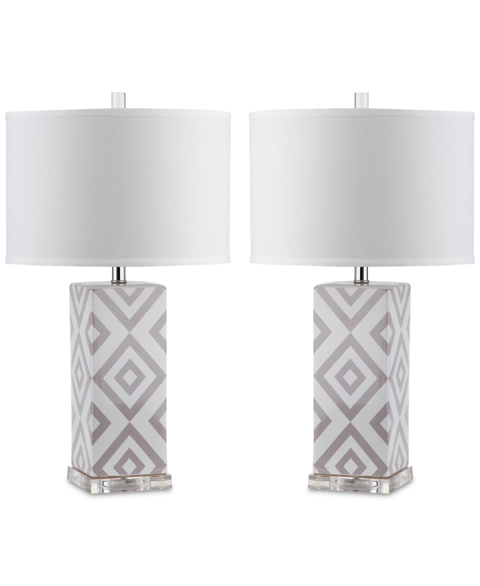 Safavieh Set of 2 Diamonds Table Lamps
