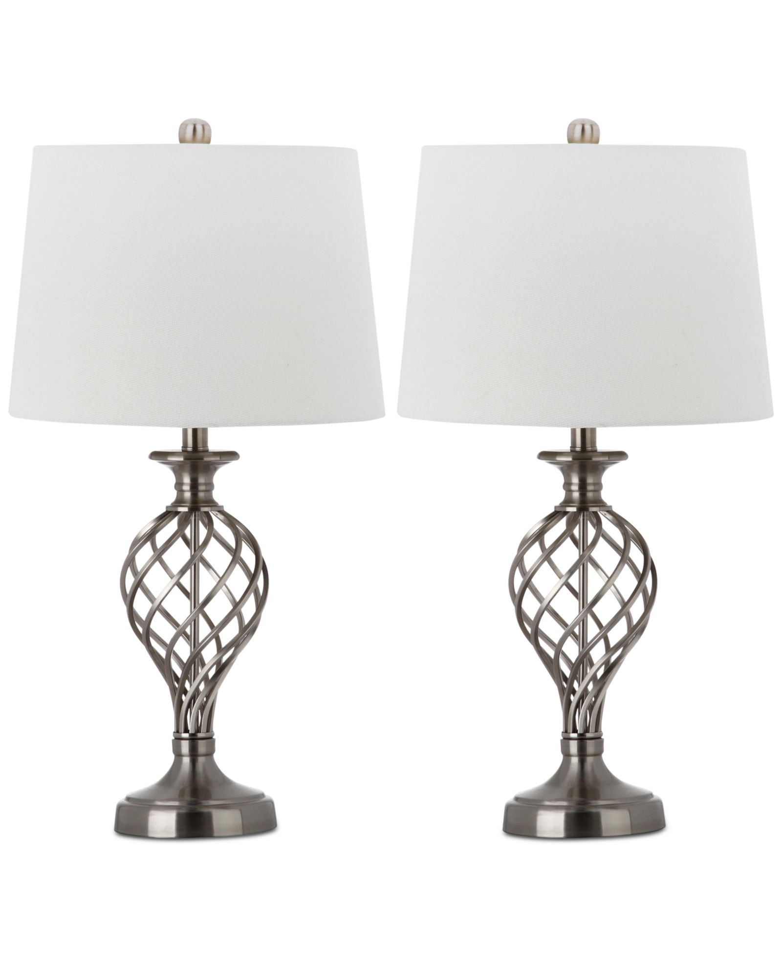Настольные лампы Safavieh Lattice Urn Platinum-Tone, набор из 2 шт.
