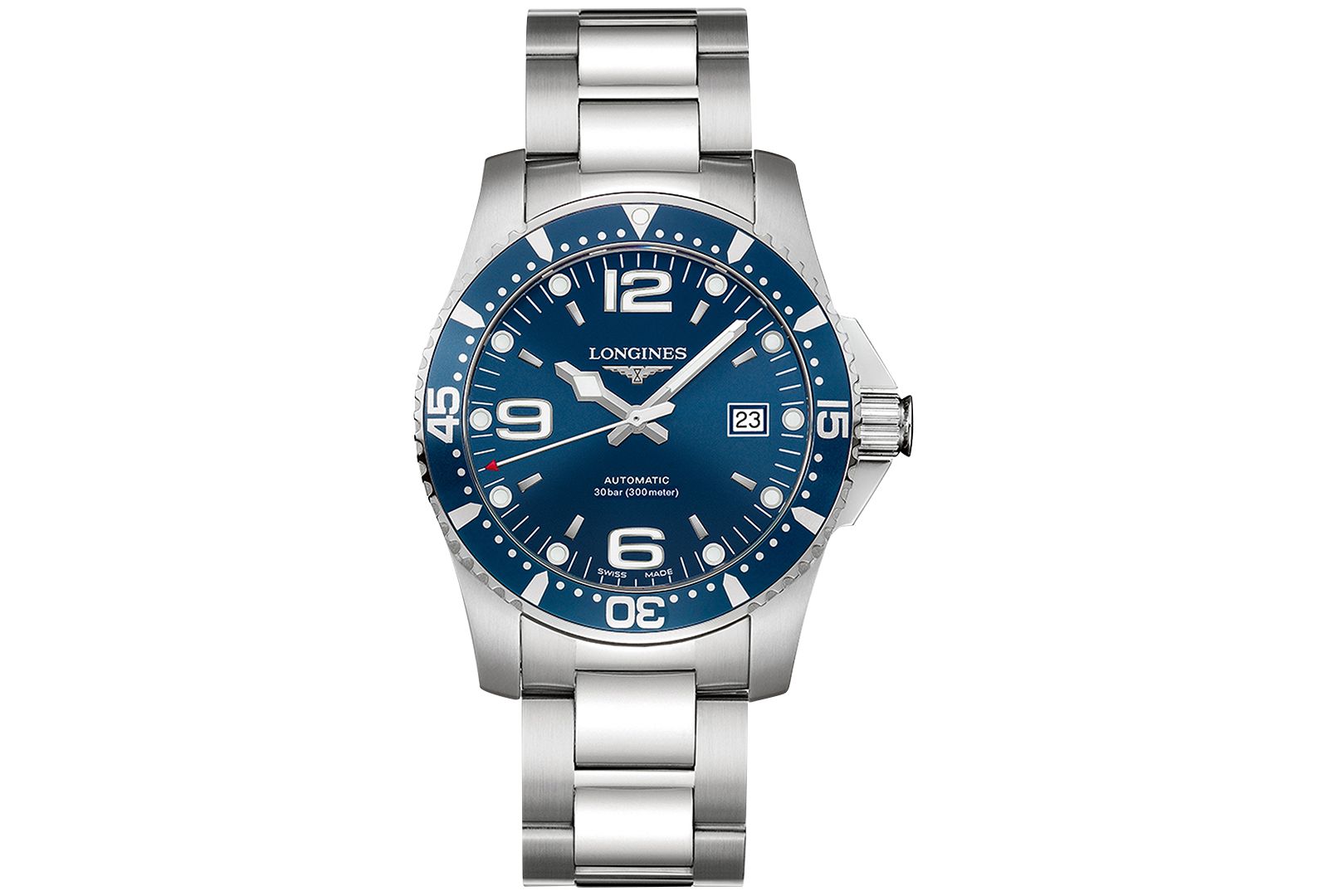 Longines Мужские часы Longines Men's Swiss Automatic HydroConquest Stainless Steel Bracelet 41mm