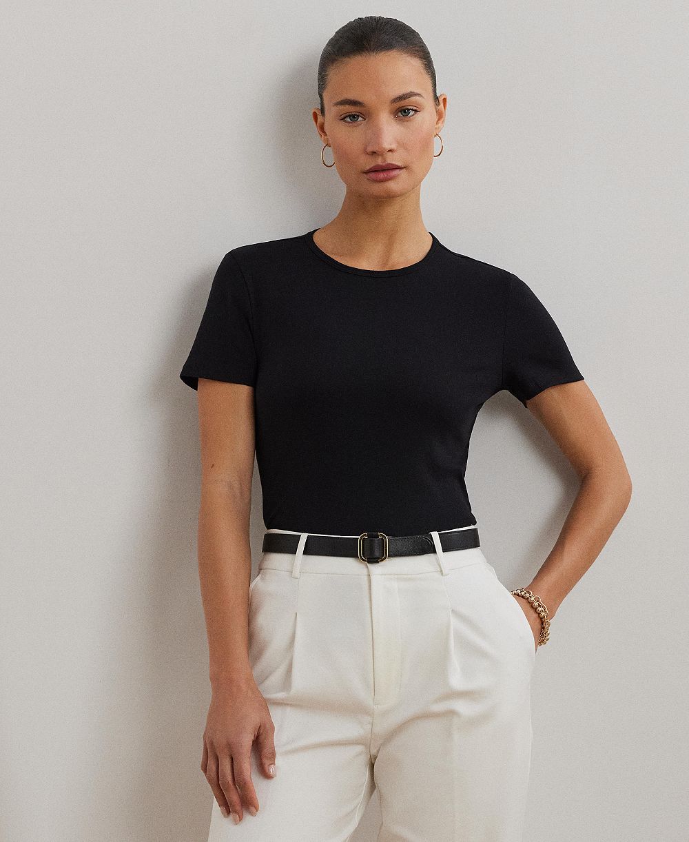 Lauren Ralph Lauren Stretch Knit T-Shirt, Regular & Petite