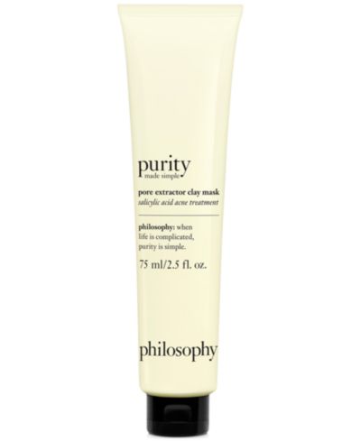 philosophy маска из глины Philosophy Purity Made Simple Pore Extractor Exfoliating Clay Mask, 2.5 oz