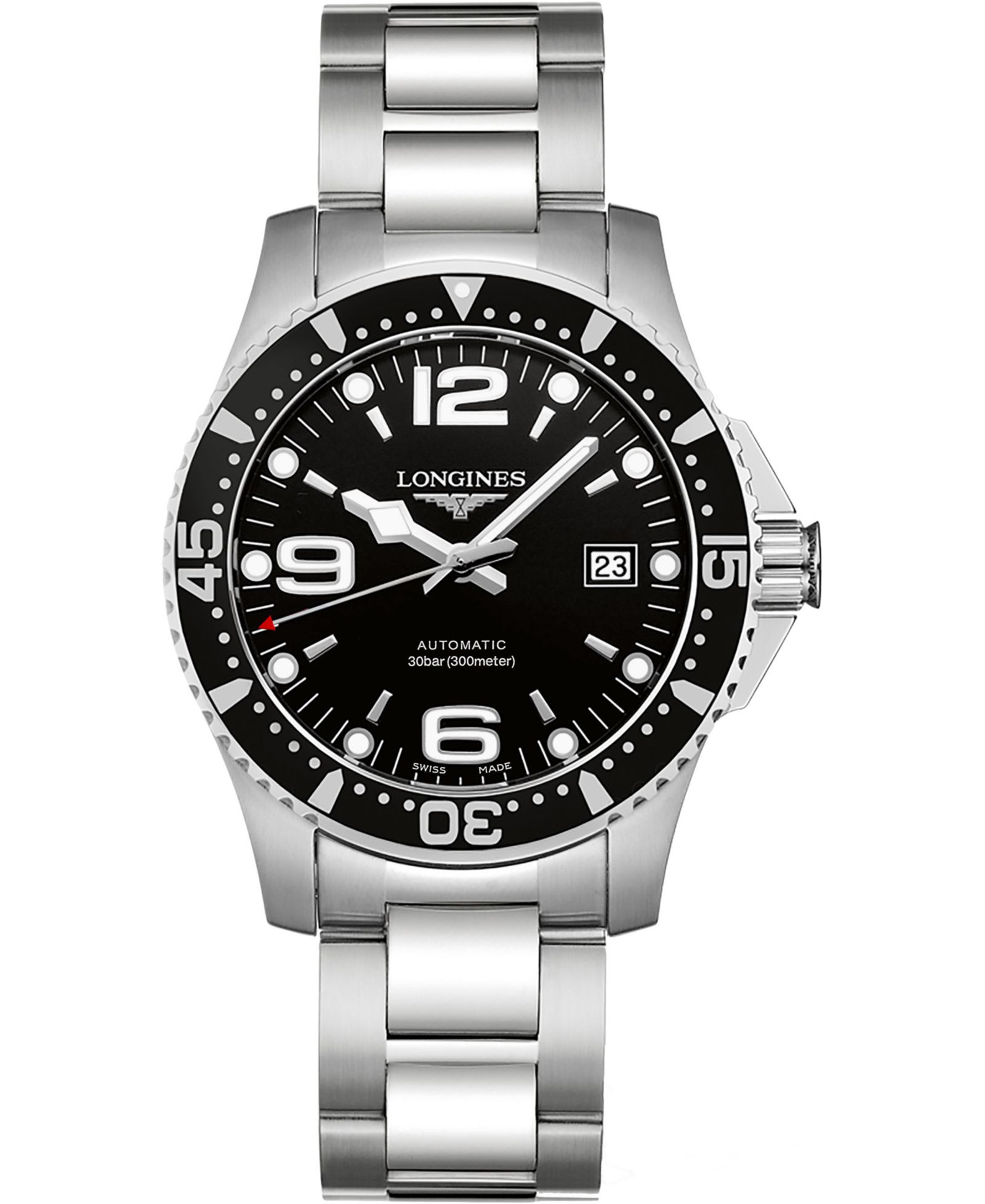Longines Men's Swiss Automatic HydroConquest Stainless Steel Bracelet Watch 41mm