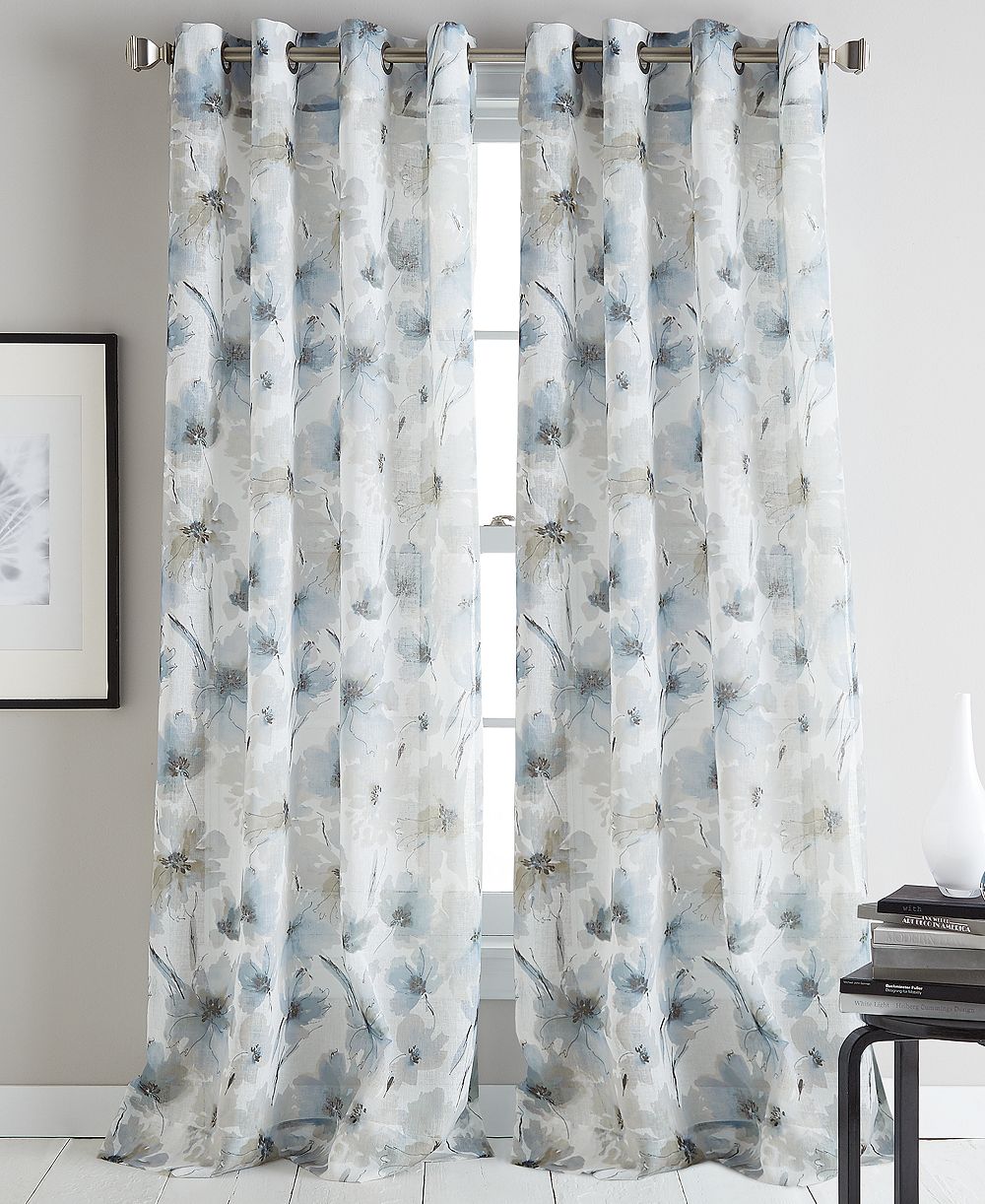 DKNY панель шторы Modern Bloom, 50 x 84 дюйма