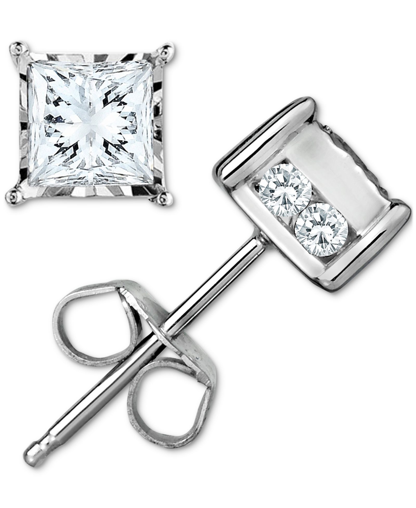 Серьги-гвоздики Trumiracle® Diamond Stud в 14k White, Yellow или Rose Gold