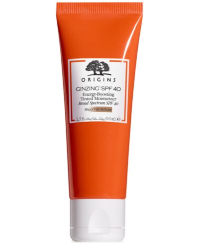 Origins GinZing SPF 40 Energy-Boosting Tinted Moisturizer, 1.7 oz.