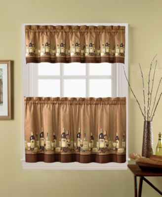CHF Wines 36" Window Tier & Valance Set