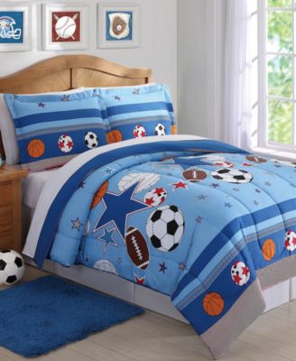 Детский обратимый комплект из 2 одеял My World Kids Sports & Stars, Twin