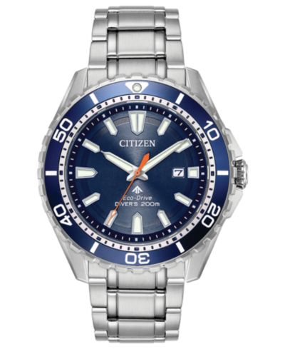 Часы Citizen Eco-Drive Men's Promaster Diver Stainless Steel Bracelet 44mm