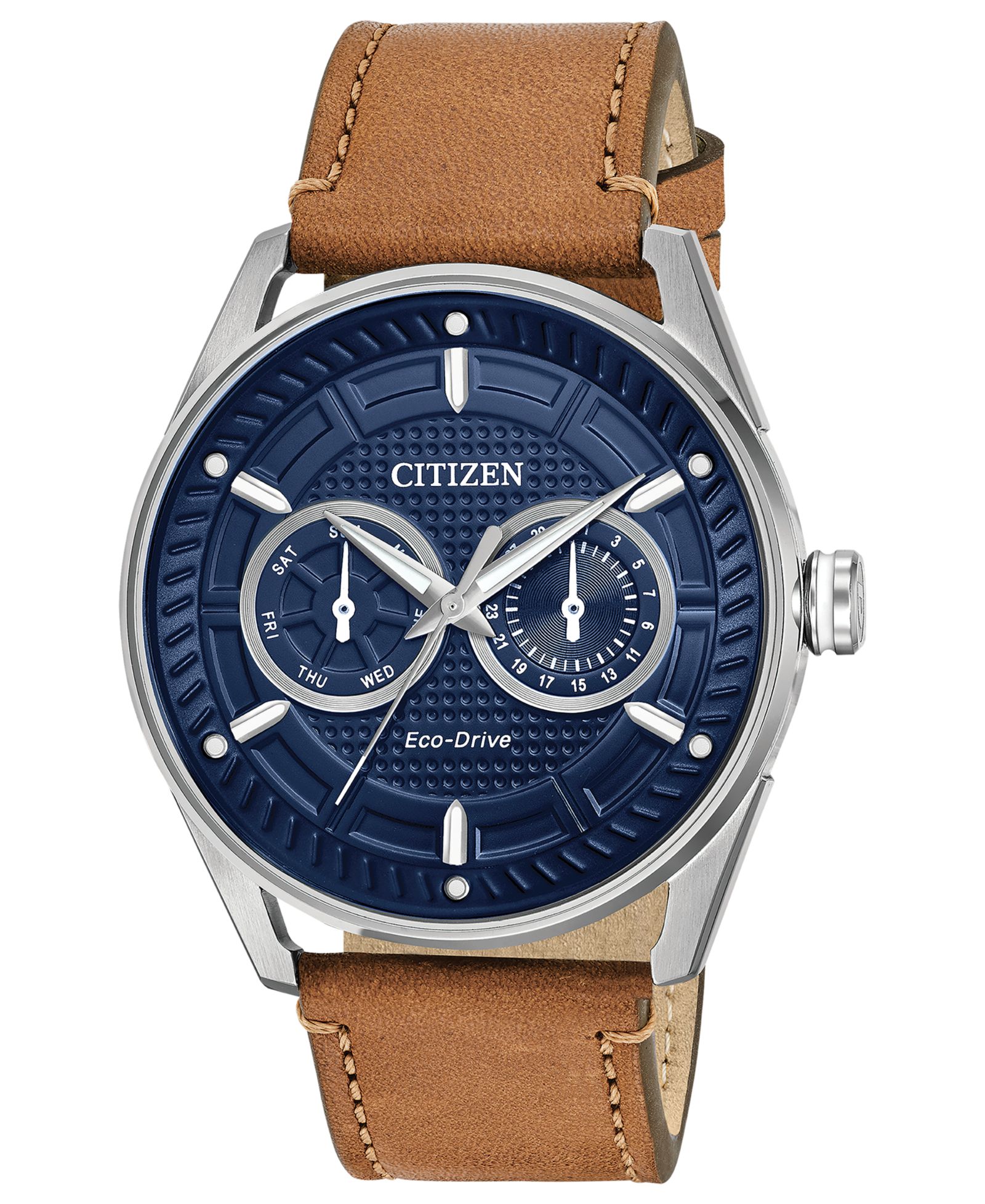 Часы Citizen Drive from Citizen Eco-Drive Men's Brown Leather Strap 42mm