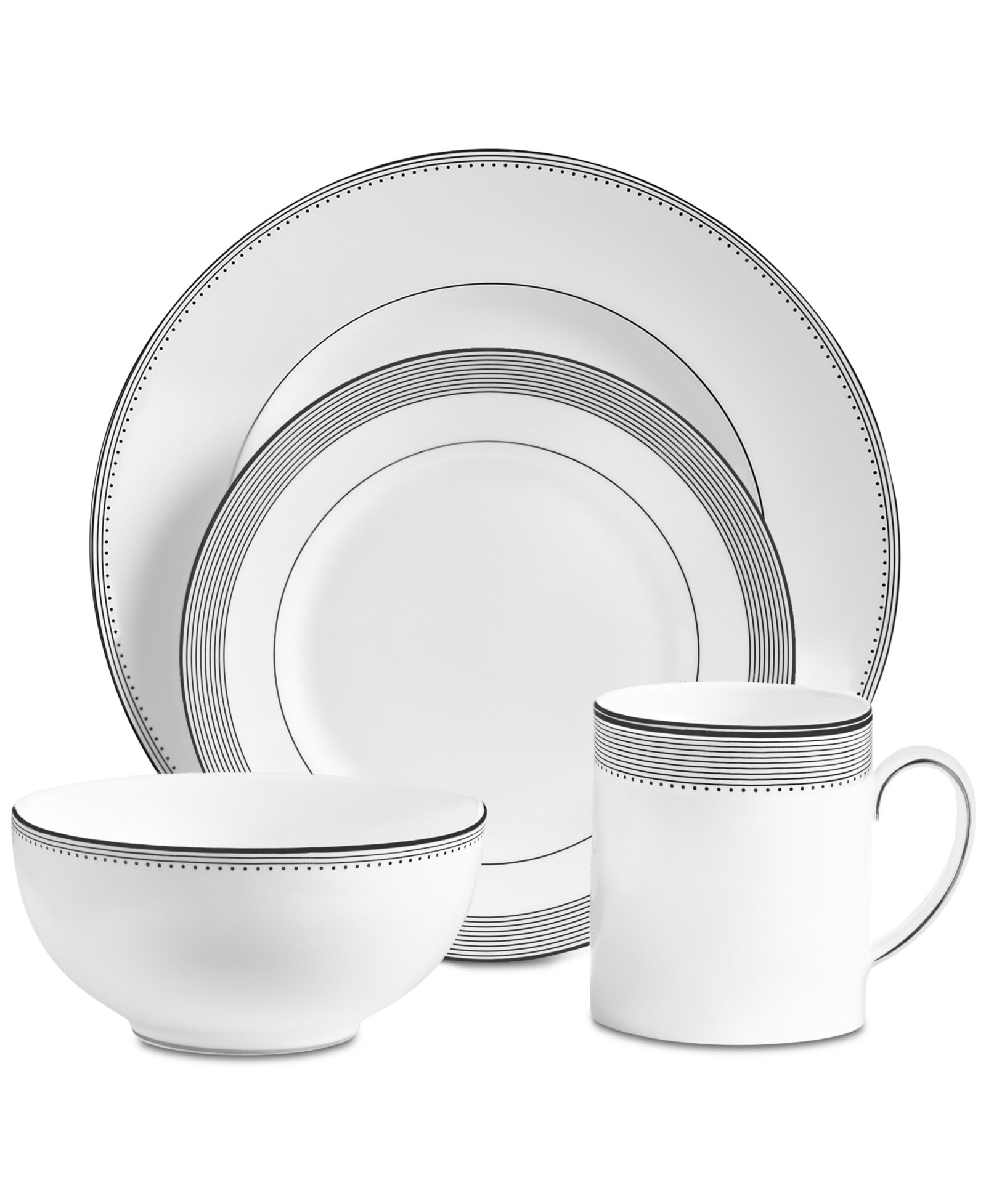 Набор столовой Vera Wang Wedgwood Grosgrain 4-Pc. Place Setting