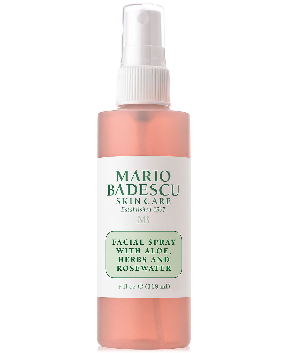 Mario Badescu спрей для лица с алоэ, травами и розовой водой, 4-oz.
