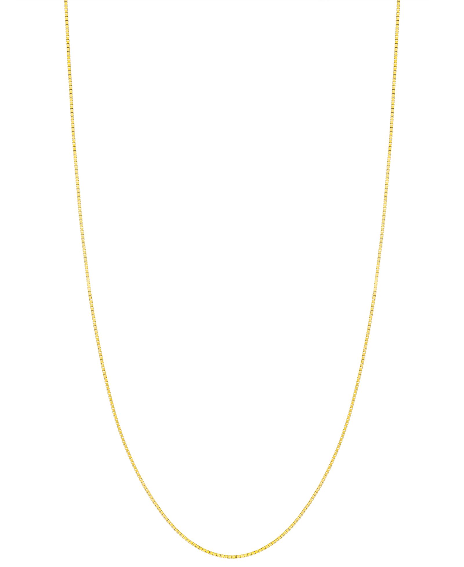 Золотое ожерелье 14k Gold Adjustable Box Chain (5/8mm), 16-20"