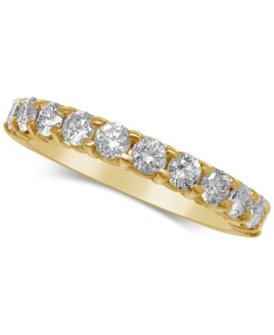 Кольцо с бриллиантом (1 ct. t.w.) в 14k белом, желтом или розовом золоте
