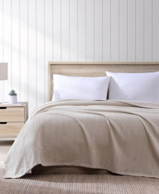 Tommy Bahama Home двустороннее плетеное хлопковое одеяло, Full/Queen