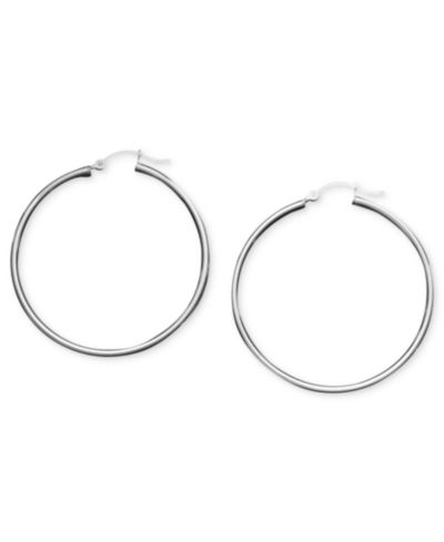 Серьги-кольца Giani Bernini из стерлингового серебра, 1.75"