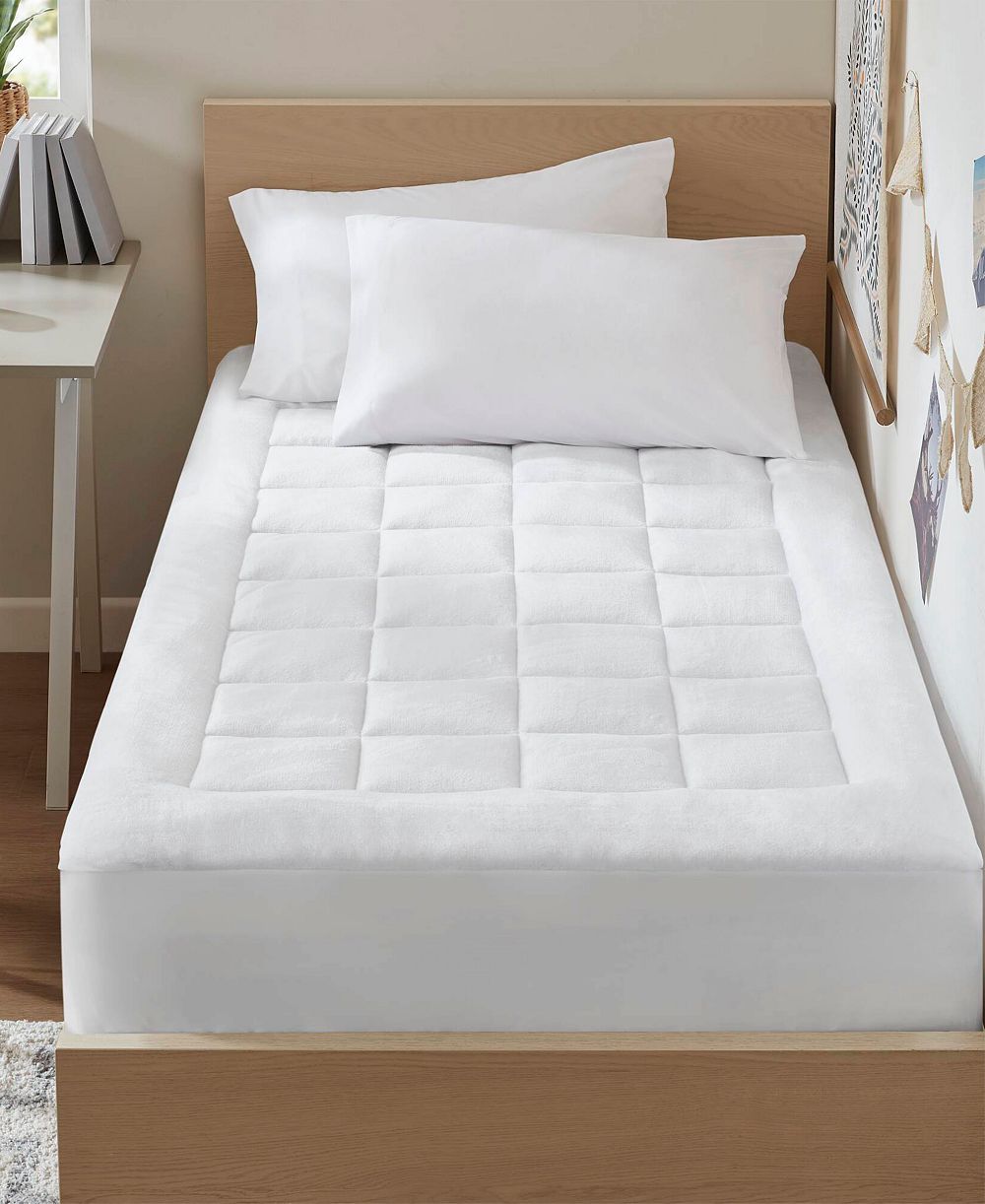 Madison Park Cloud Soft Plush Waterproof Mattress Pad, Twin XL